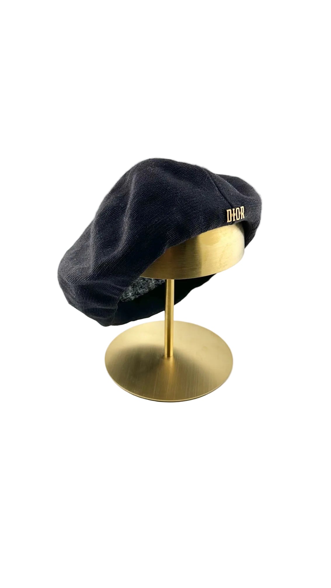 Christian Dior - Black Knit Beret