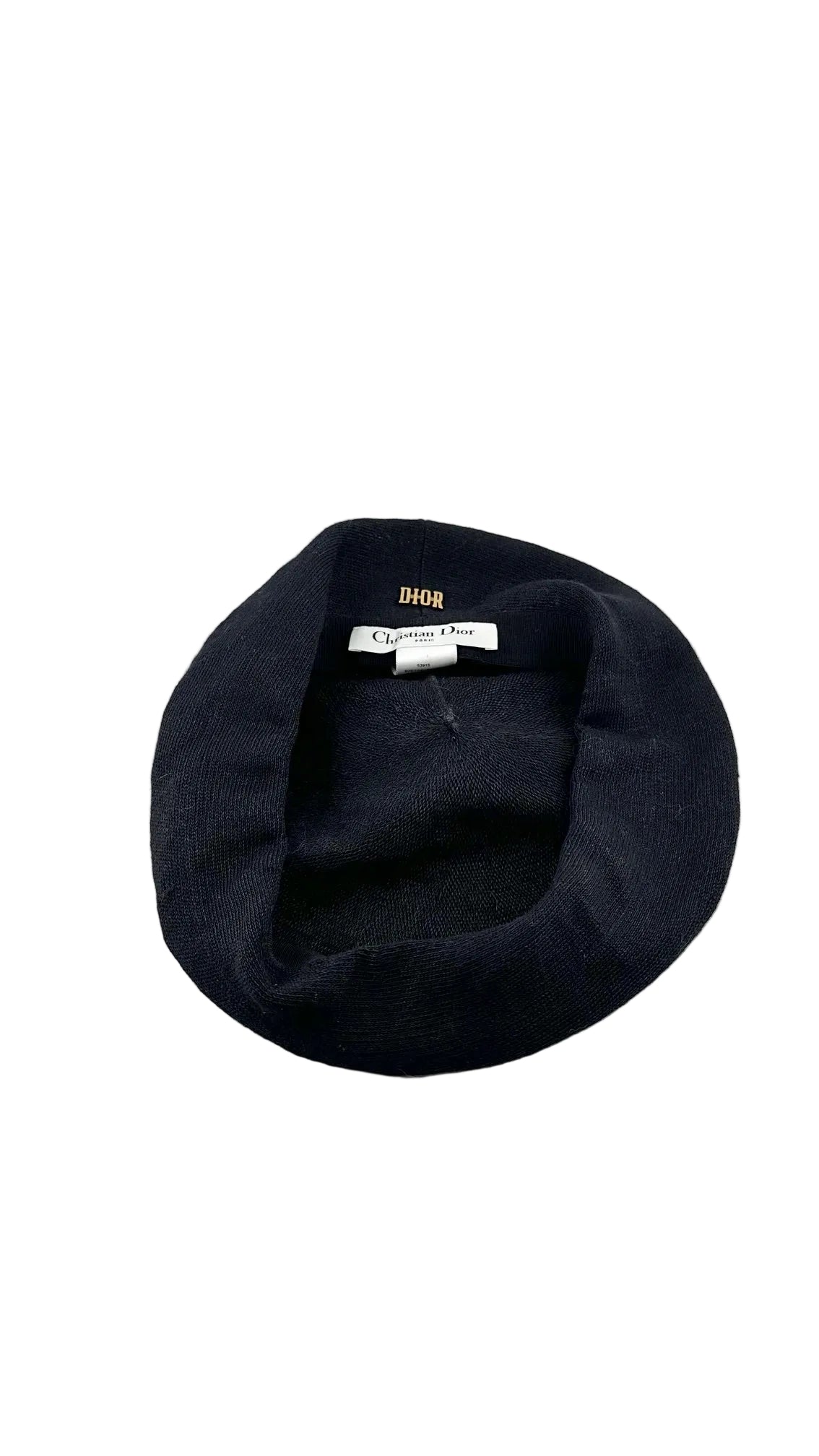 Christian Dior - Black Knit Beret