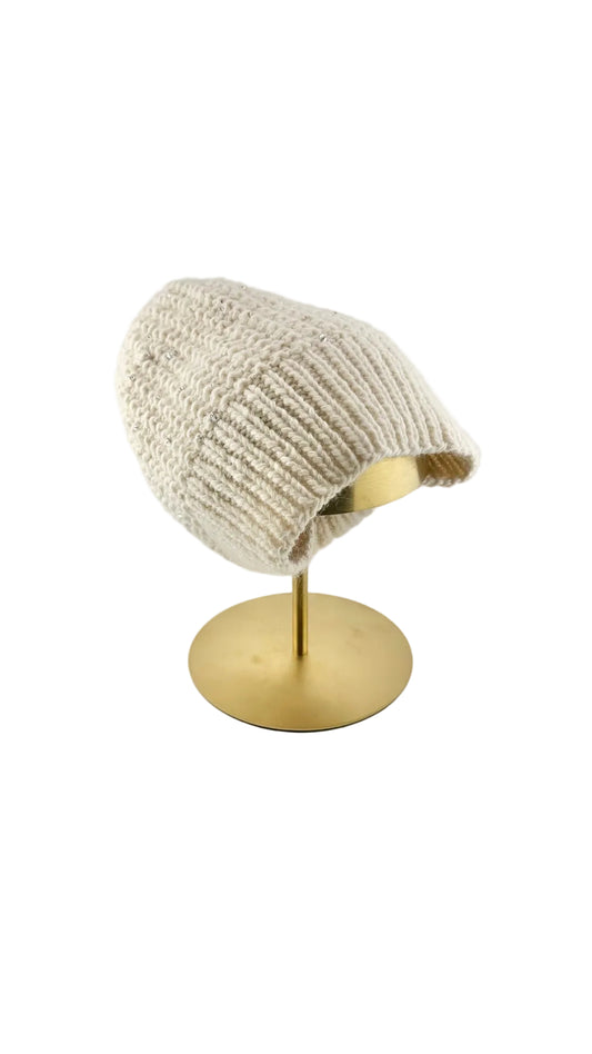 Jennifer Behr - Cream Sequin Beanie