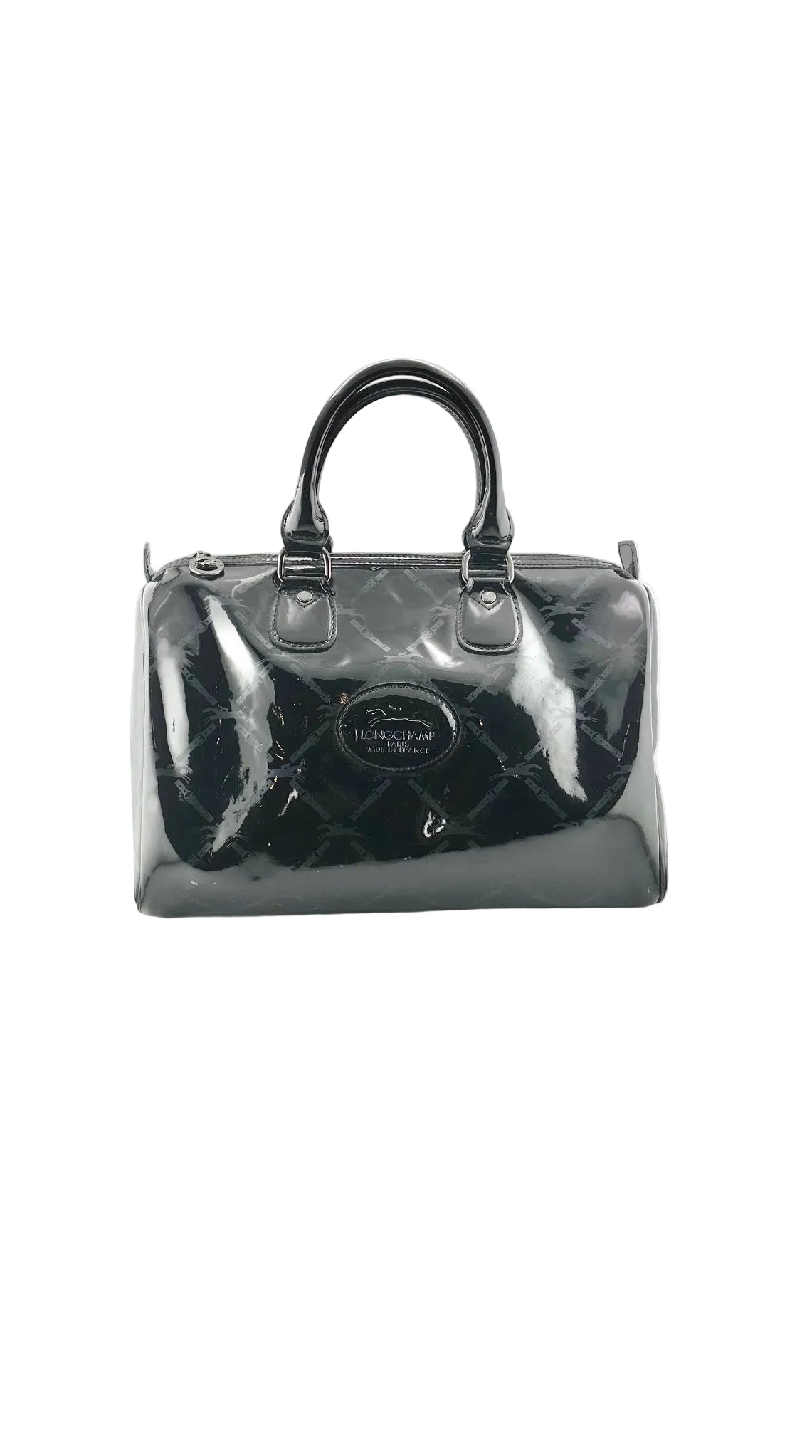 Longchamp - Black Patent Leather Bag