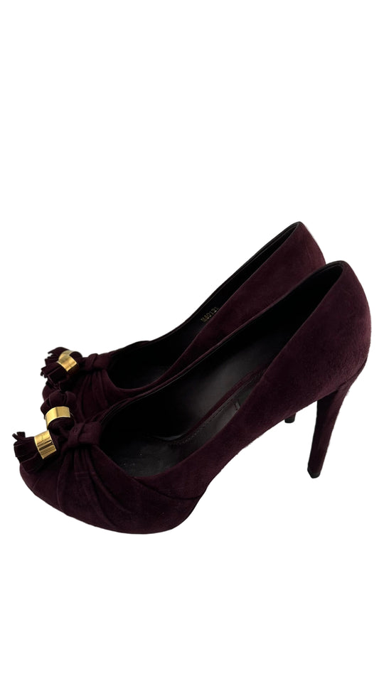 Louis Vuitton - Maroon Heels - 38