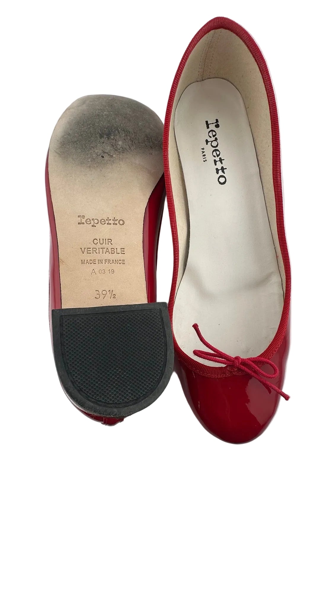 Repetto Paris - Red Patent Mary Janes - 39.5