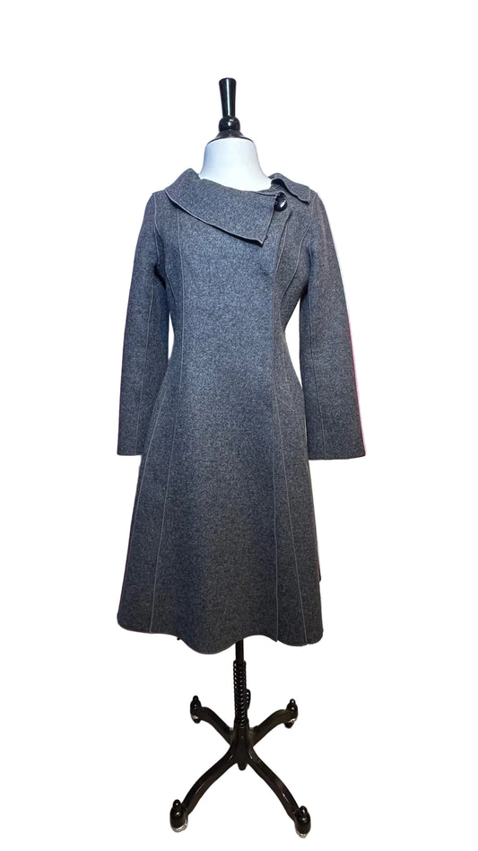ARMANI COLLEZIONI - Grey Wool Coat - 4