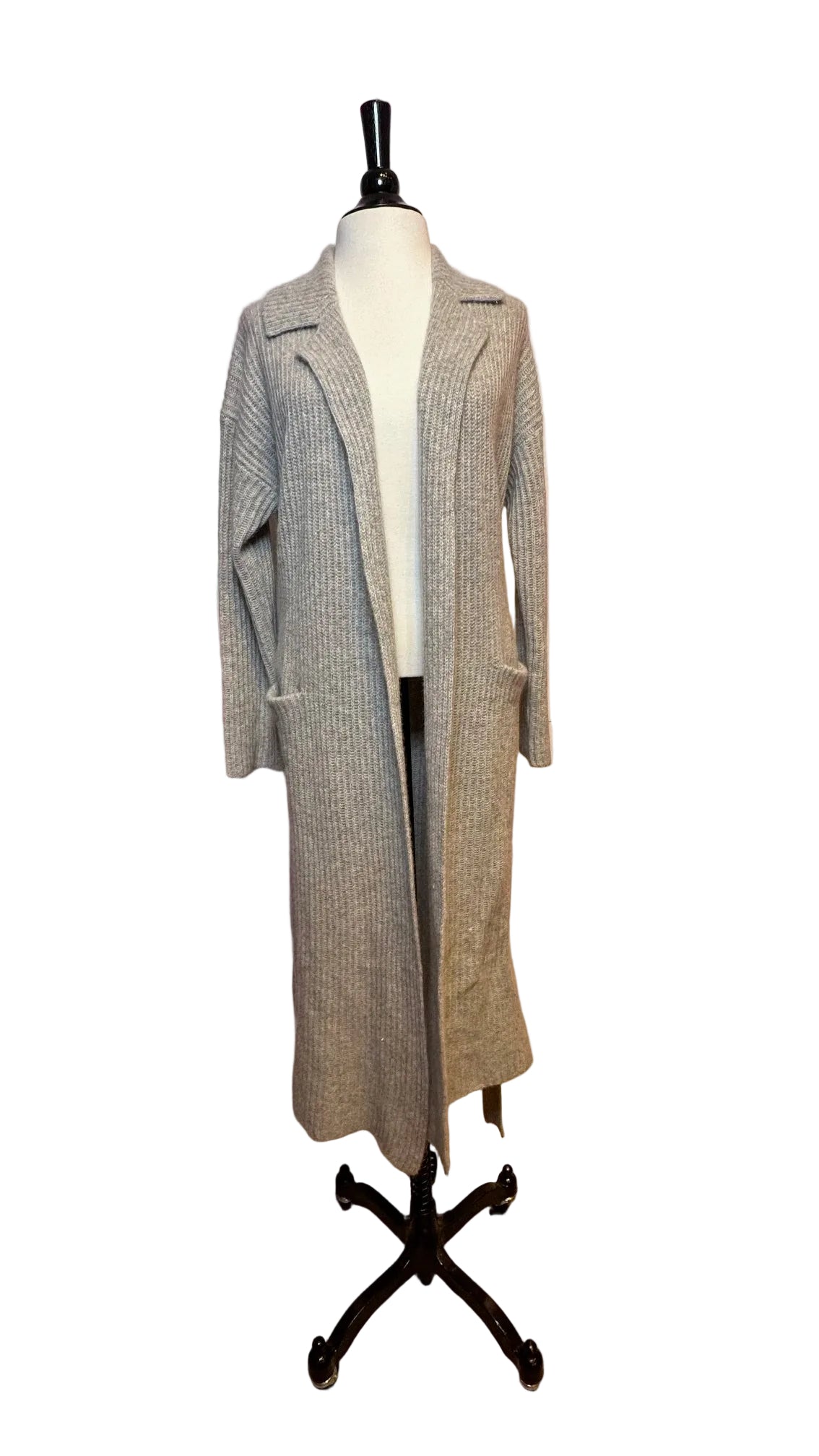 360 CASHMERE - Gray Duster - Small