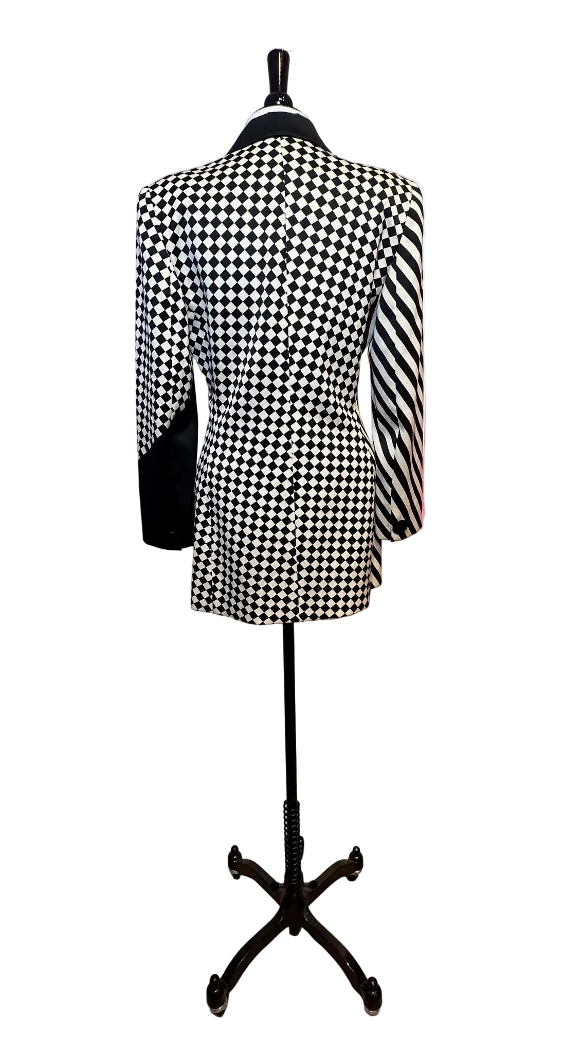 Amen Wardy - Vintage Black And White Print Jacket - Medium