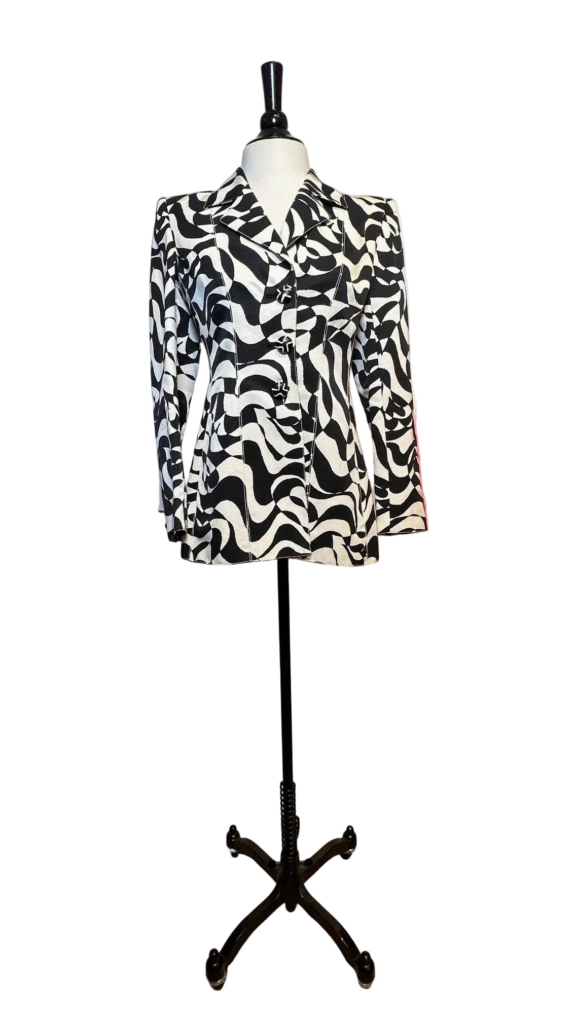 Emanuele Ungaro - Black And White Print Jacket - Small