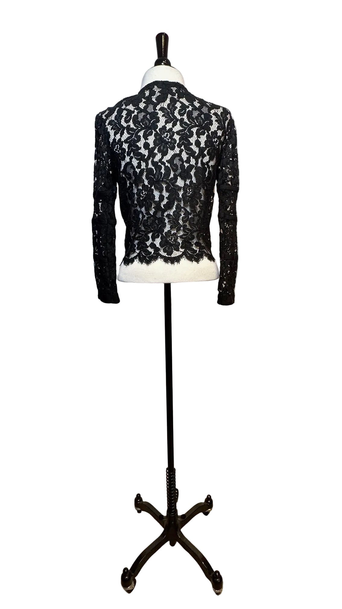 Carolina Herrera - Black Lace Jacket - Small