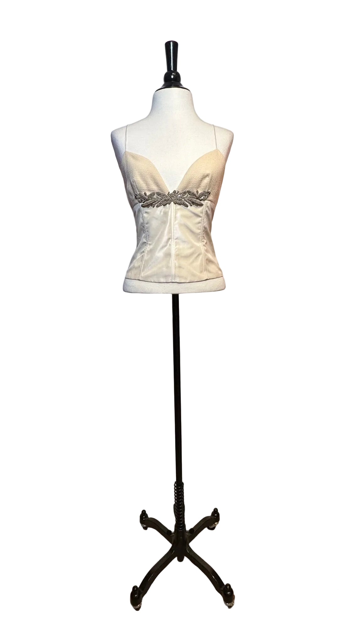 J. MENDEL PARIS - Vintage Cream Bustier Corset Top - 4