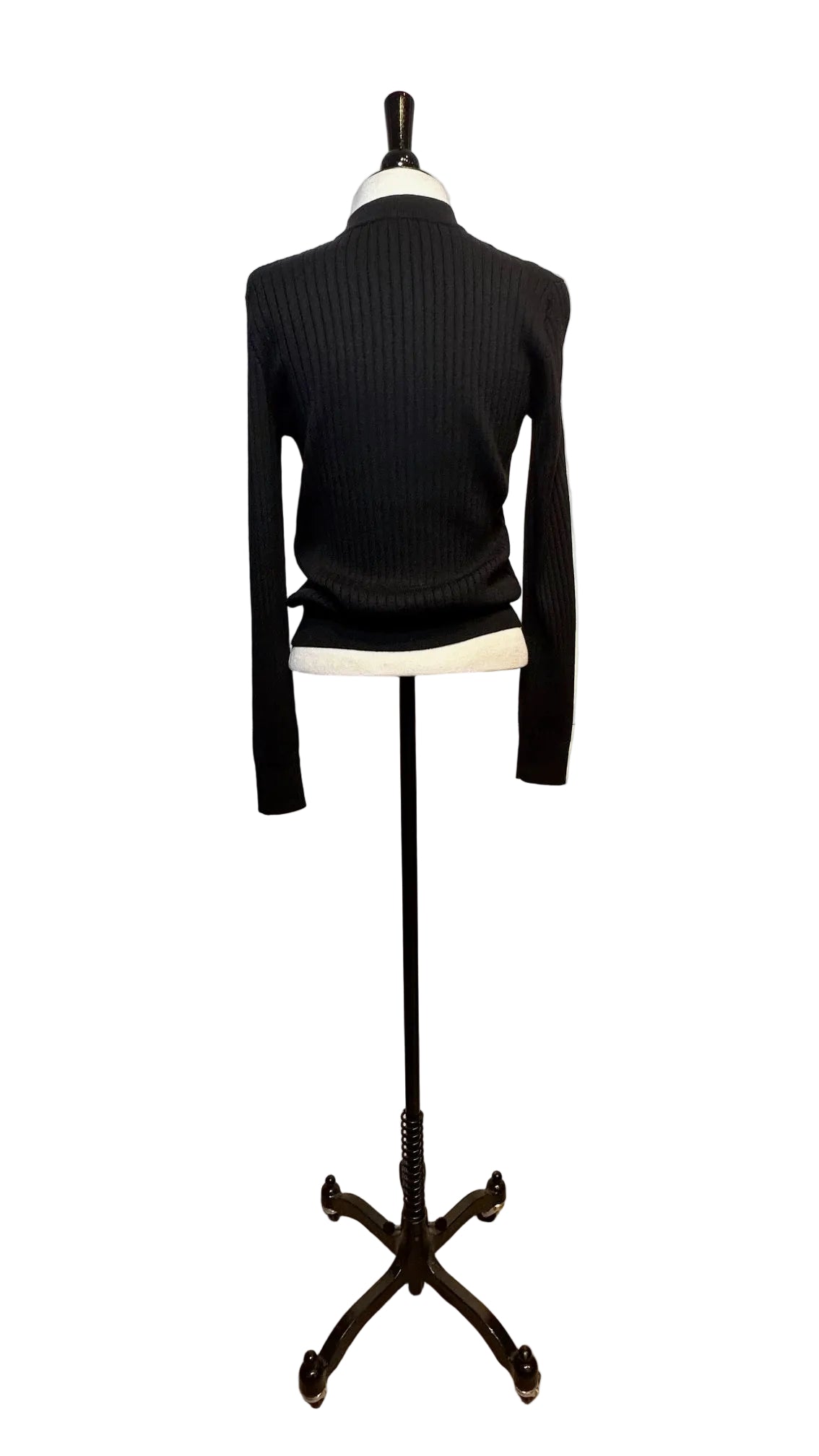 ERDEM - Black Bow Knit Top - Small