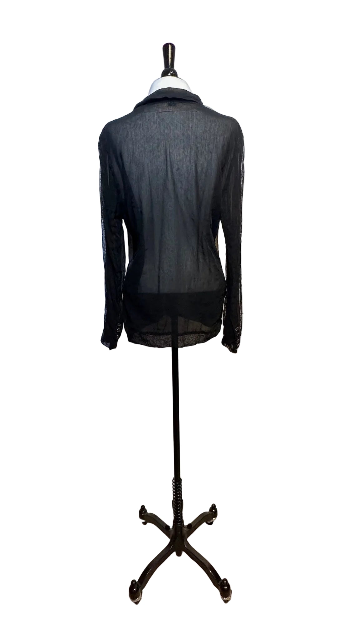 LANVIN PARIS - Black Mesh Blazer - Large