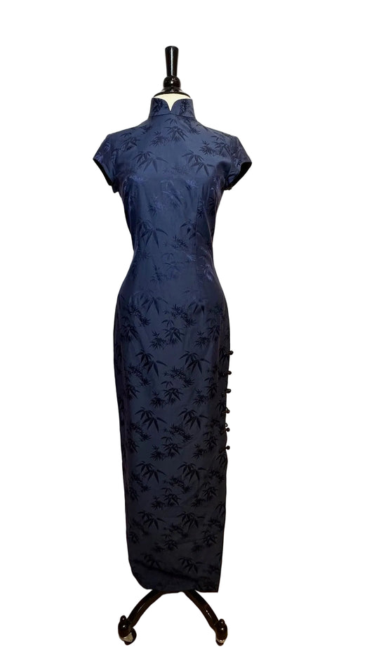 Shanghai Tang - Blue Silk Dress - Small