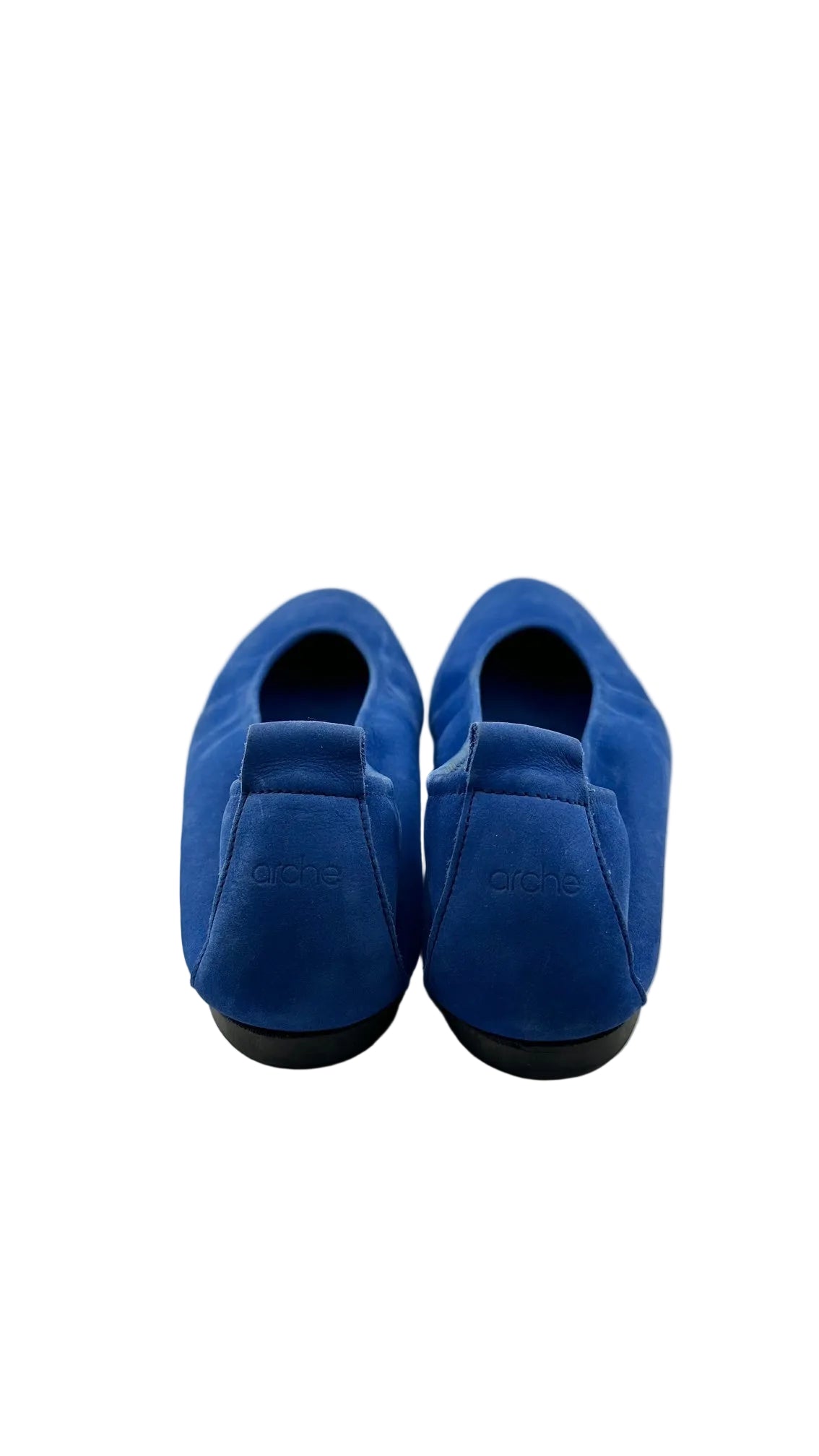 ARCHE - Blue Suede Ballet Flats - 40