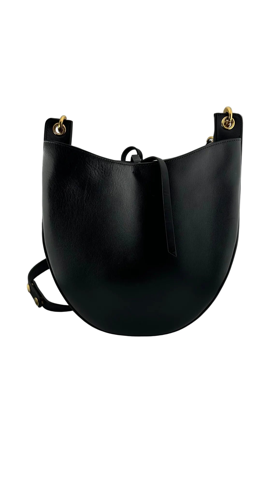 CELINE - Large Black Leather Crossbody