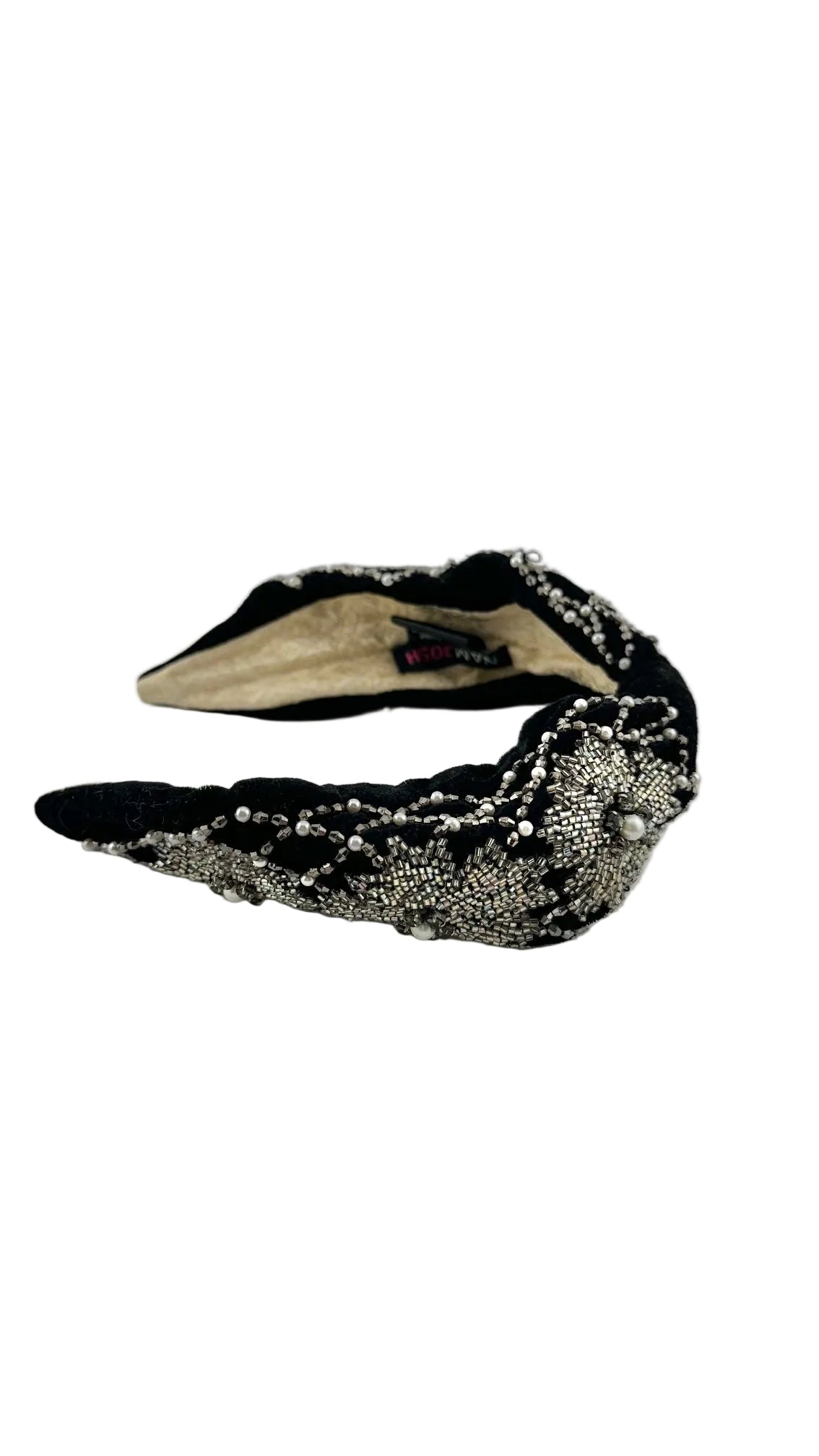 NAMJOSH - Beaded Velvet Headband
