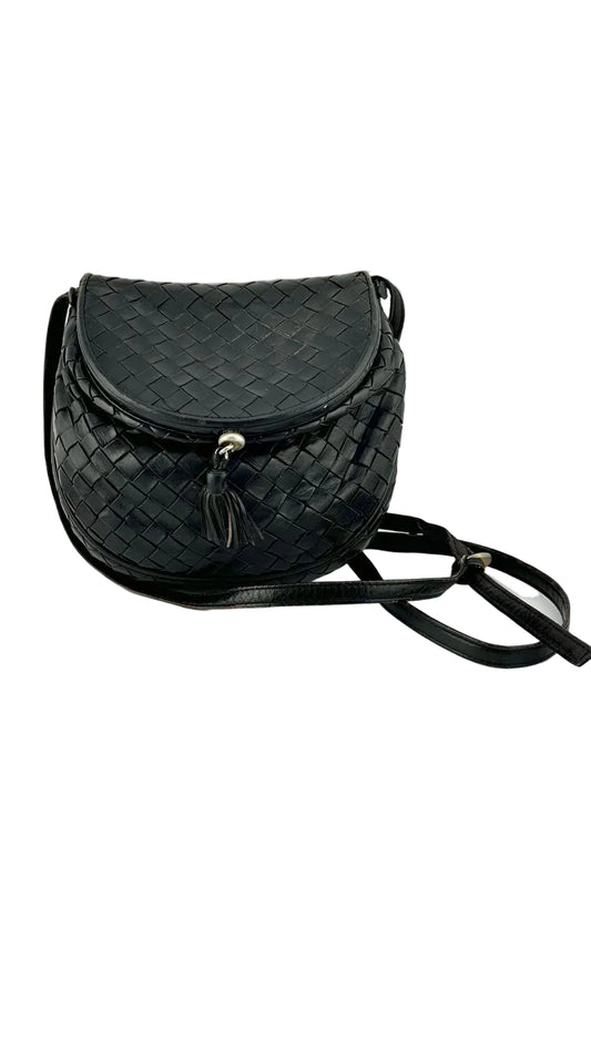 Bottega Venetta - Black Woven Leather Bag