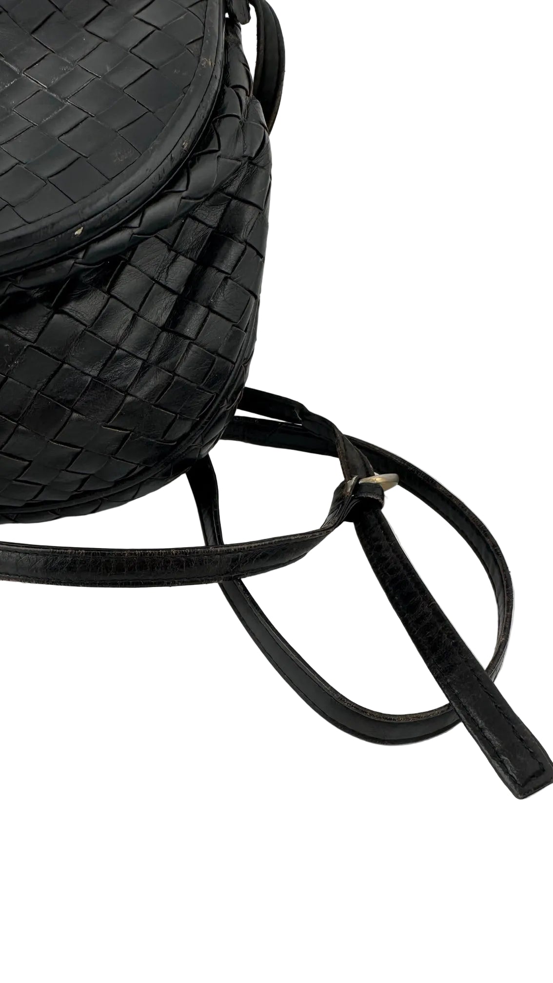 Bottega Venetta - Black Woven Leather Bag