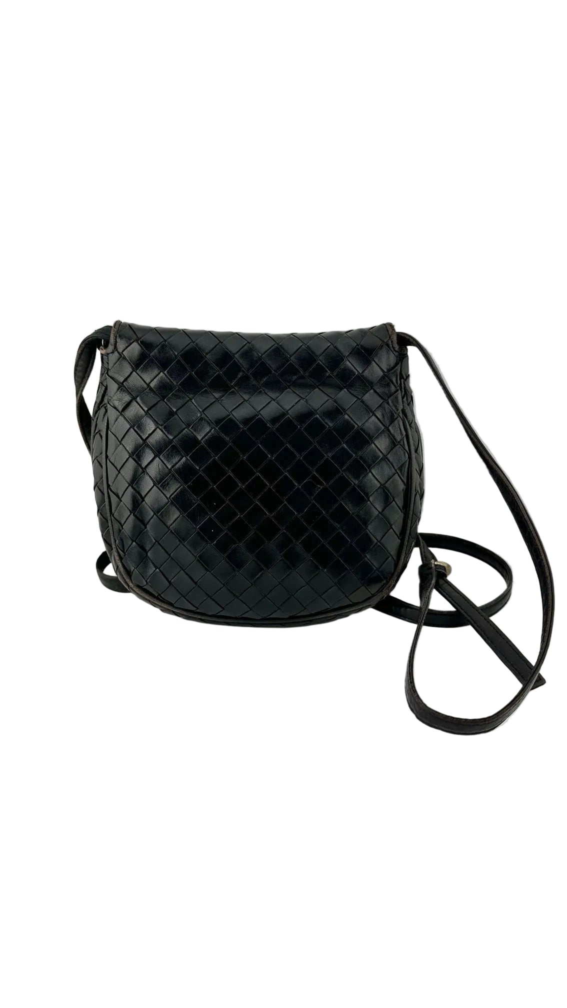 Bottega Venetta - Black Woven Leather Bag