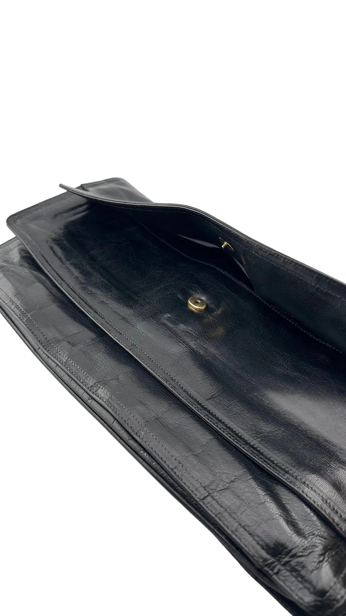 Bottega Venetta - Black Leather Clutch