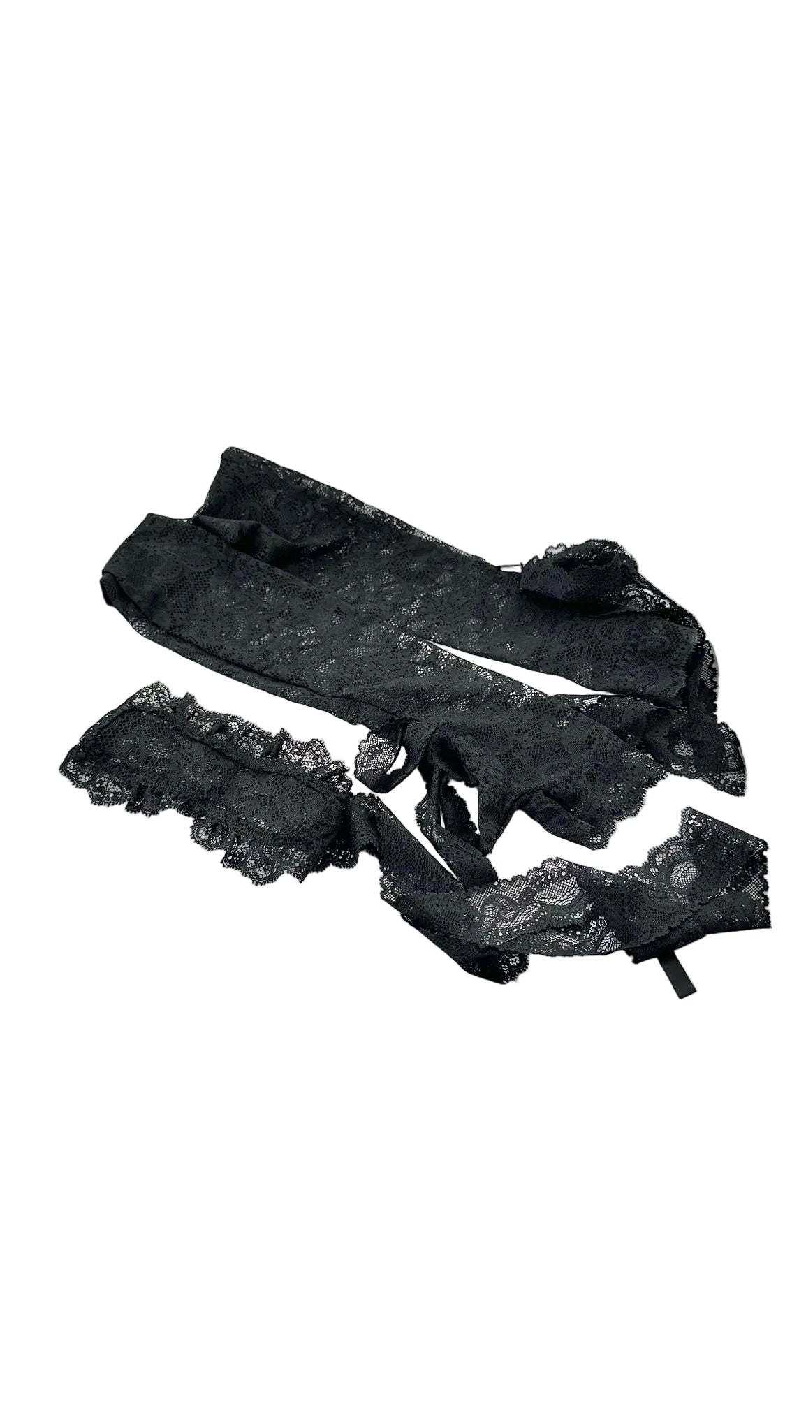 AUBADE - Black Lace Gloves & Mask