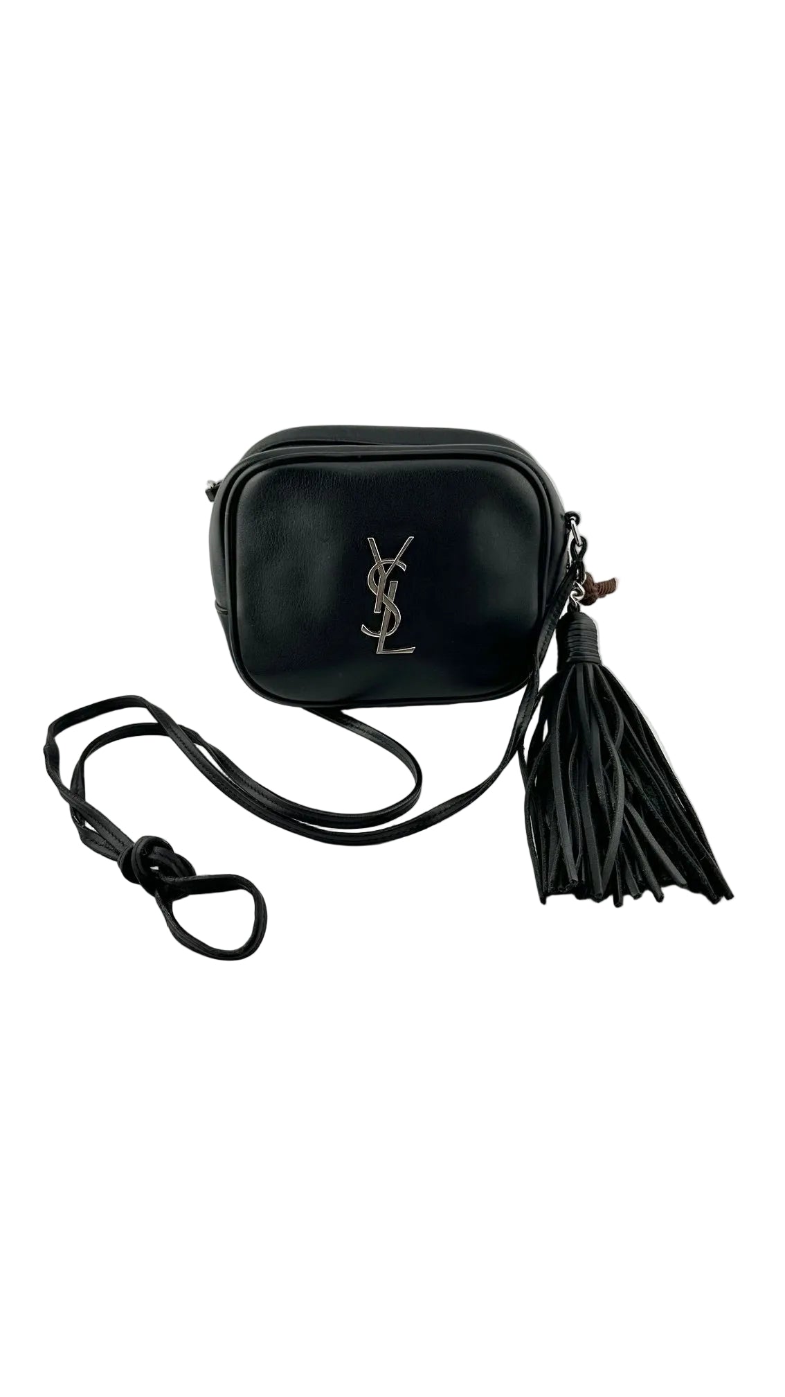 Yves Saint Laurent - Black Leather Mini Crossbody Bag
