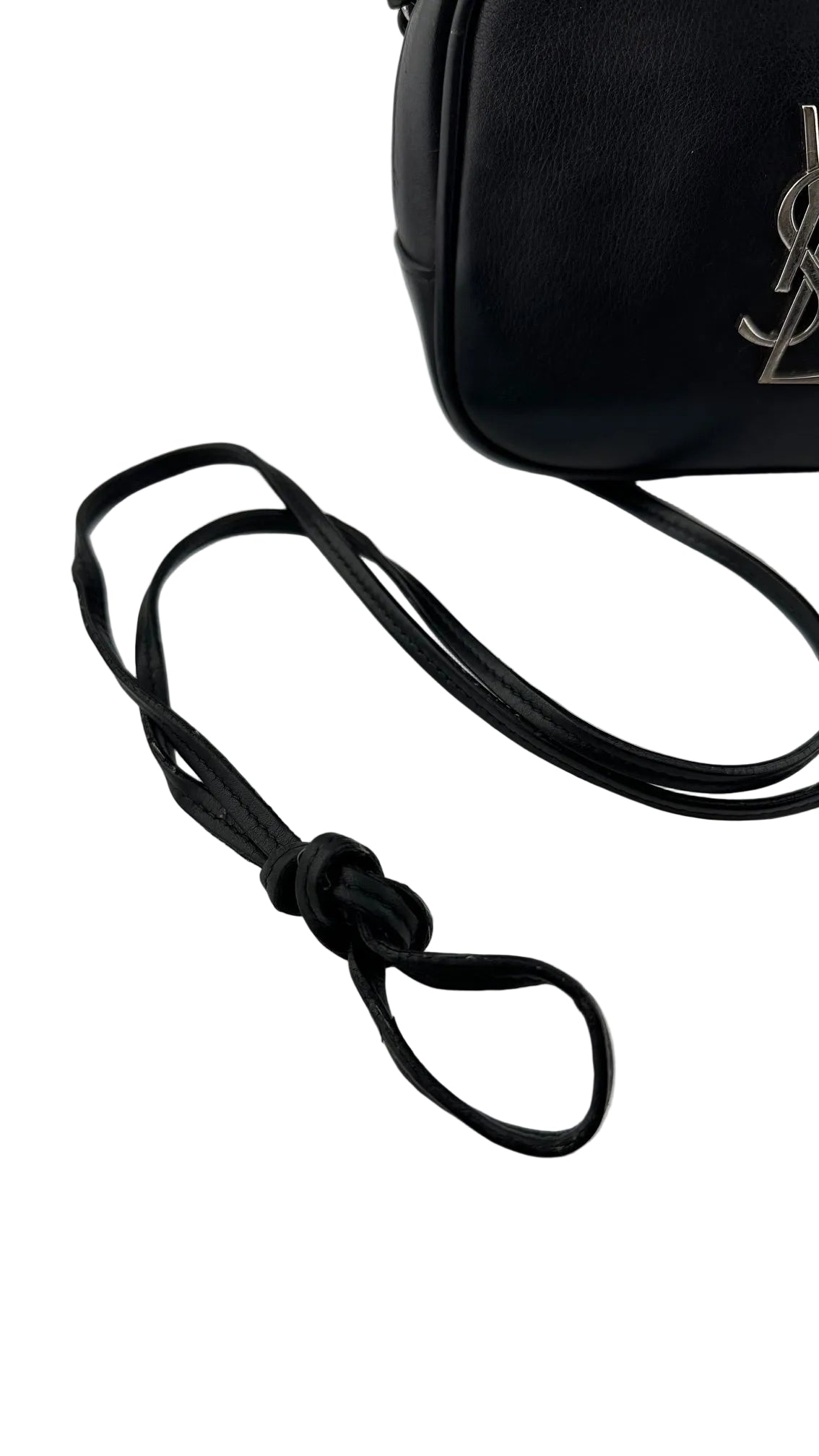 Yves Saint Laurent - Black Leather Mini Crossbody Bag