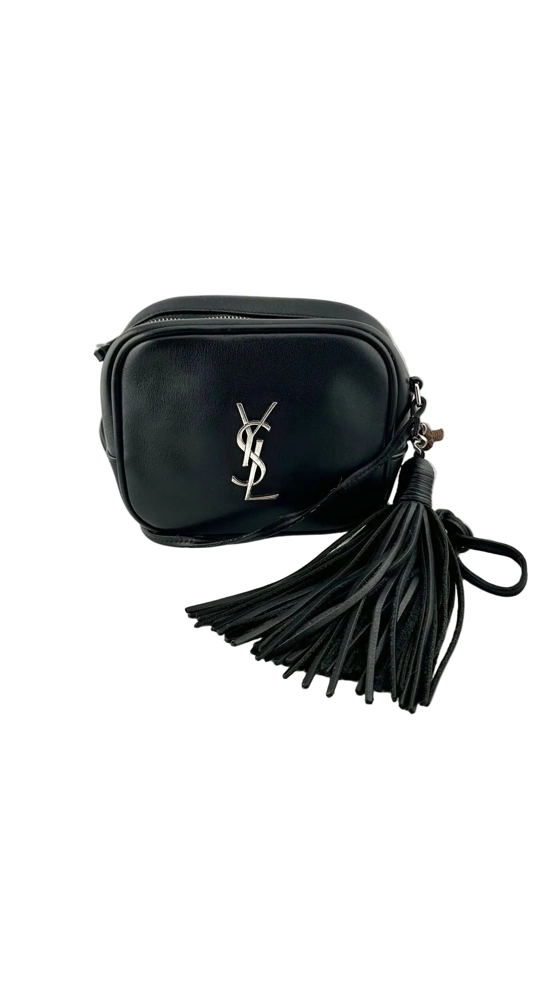 Yves Saint Laurent - Black Leather Mini Crossbody Bag