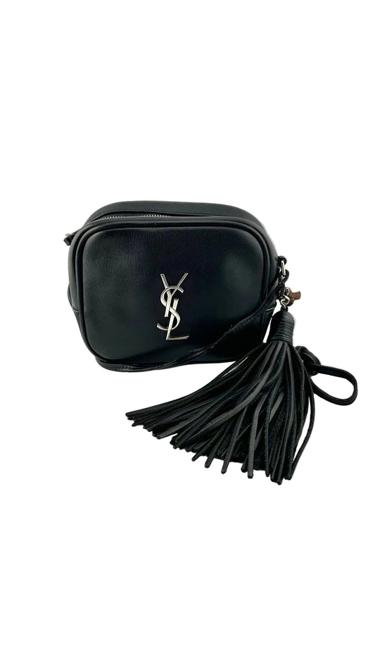 Yves Saint Laurent - Black Leather Mini Crossbody Bag