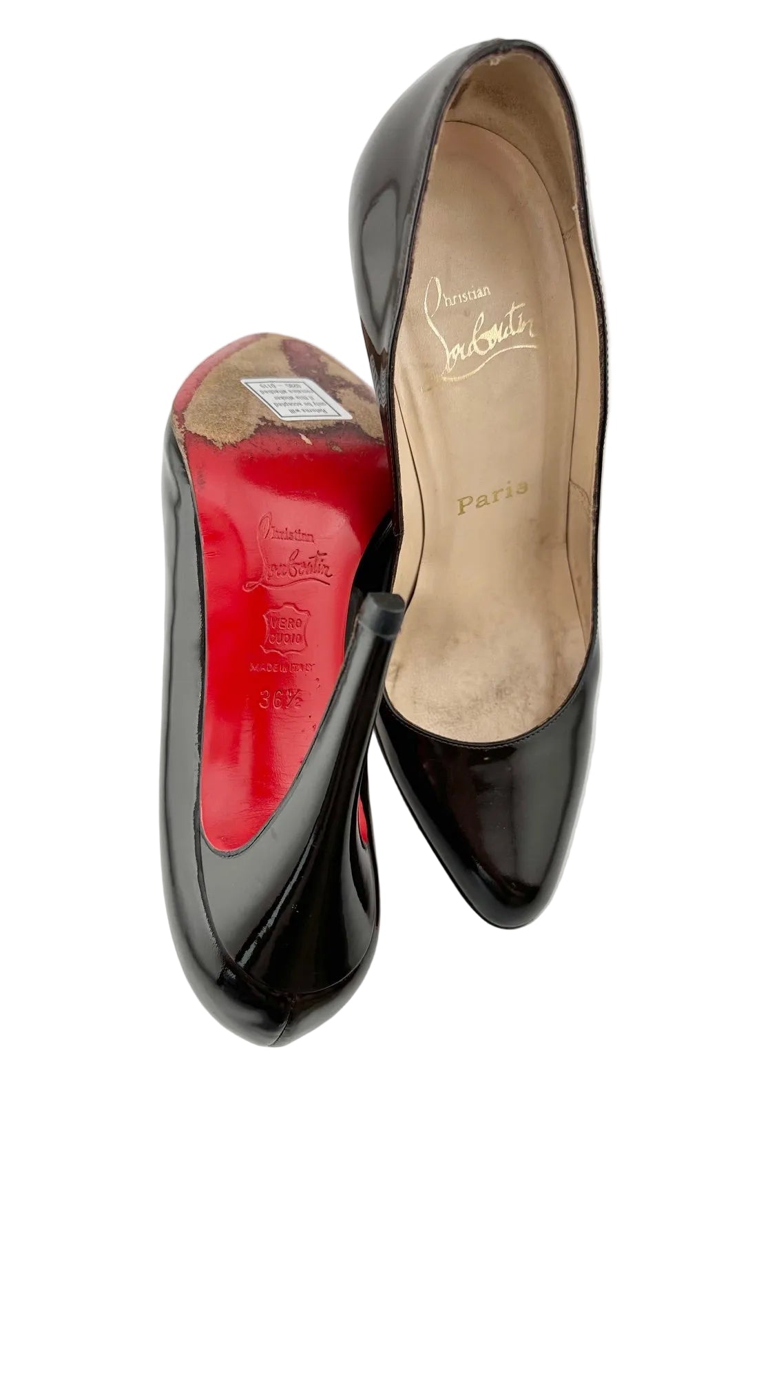 Christian Louboutin Brown Leather Heels - 38.5