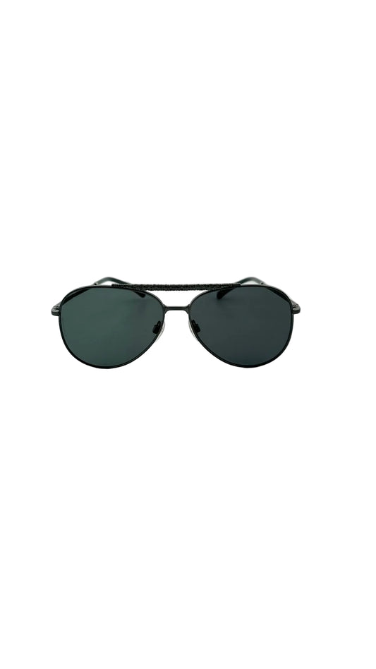 Chanel - Black Aviator Sunglasses