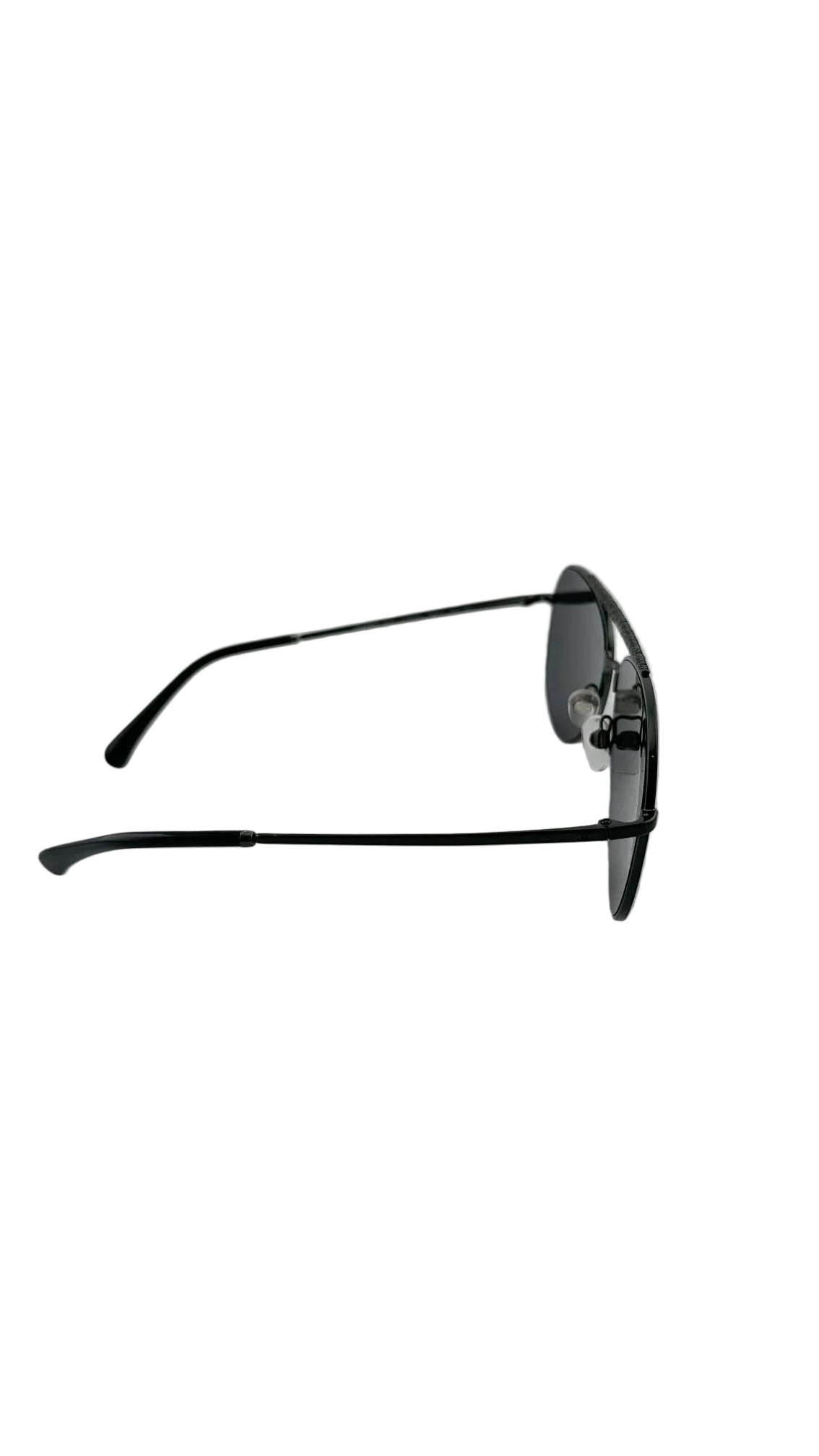Chanel - Black Aviator Sunglasses