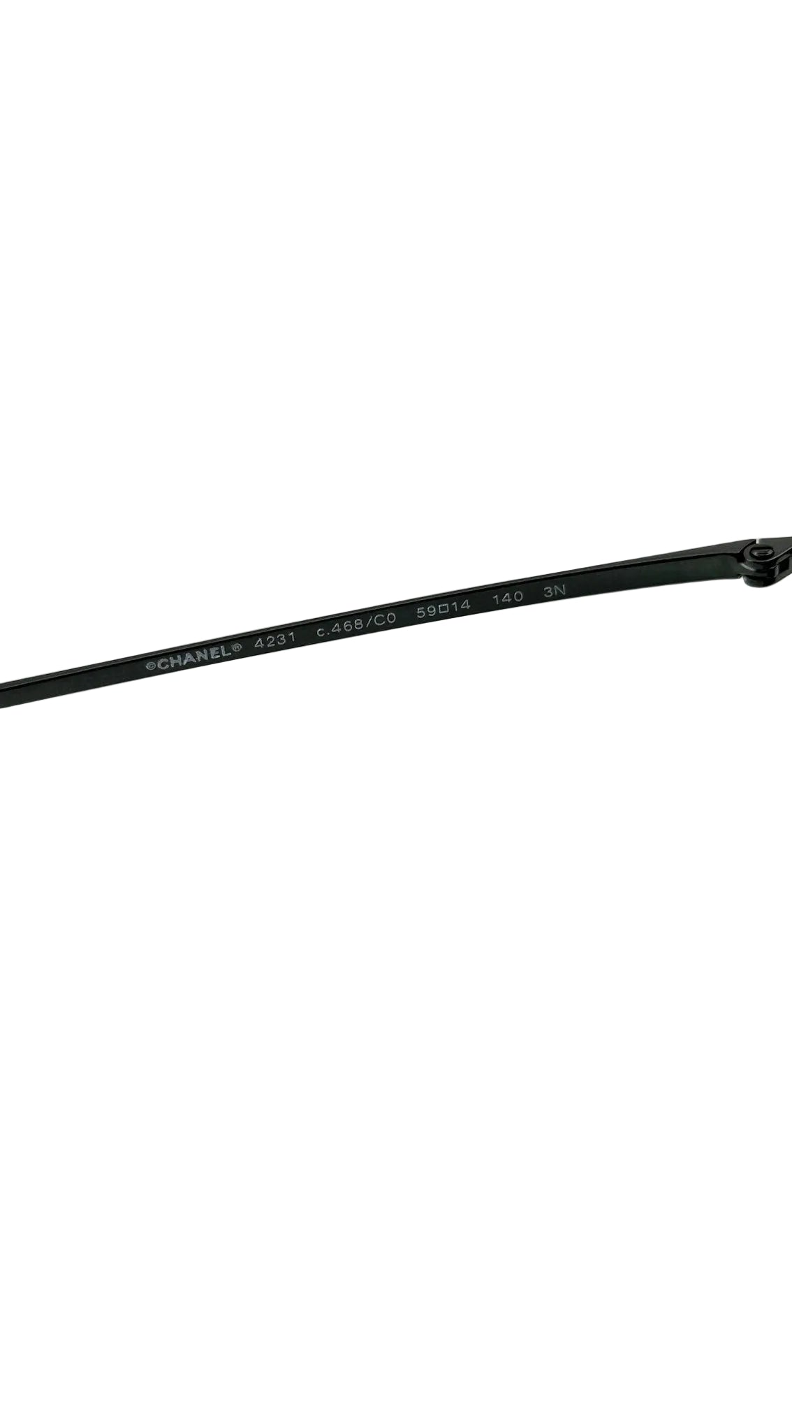 Chanel - Black Aviator Sunglasses