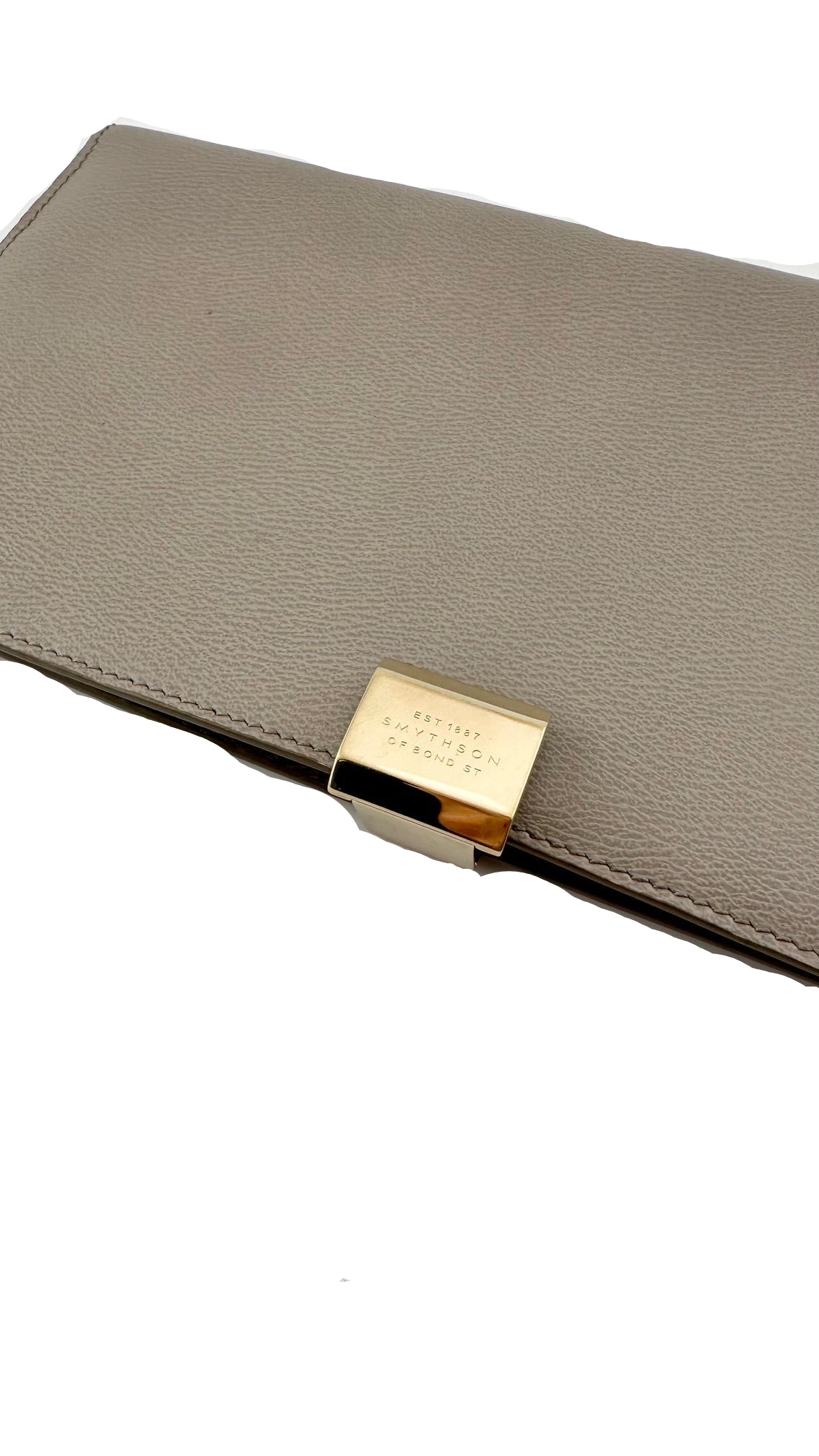 SMYTHSON - Gray Passport Wallet
