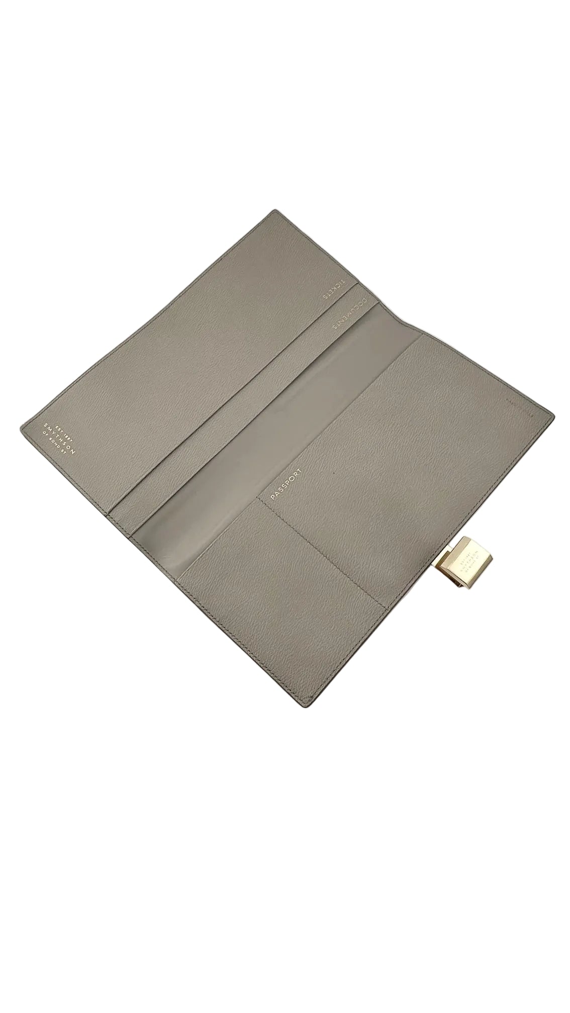 SMYTHSON - Gray Passport Wallet