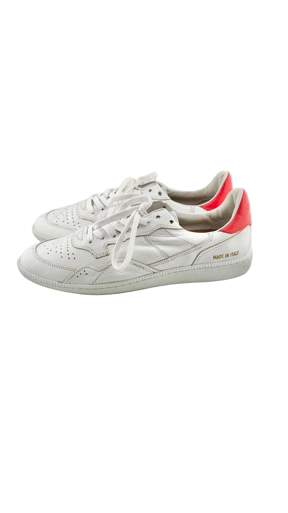 Hidnander - MEGA T ART White Leather Sneakers - 42