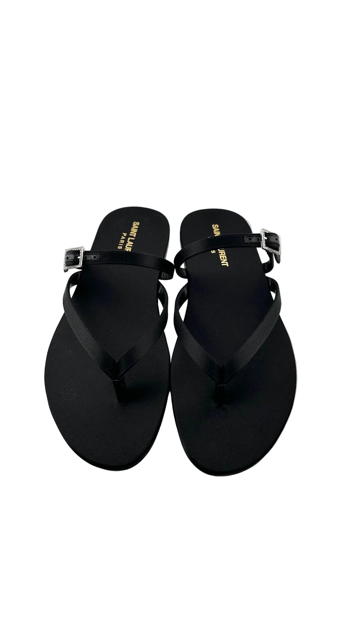 Saint Laurent - LASZLO 05 Black Sandals - 40
