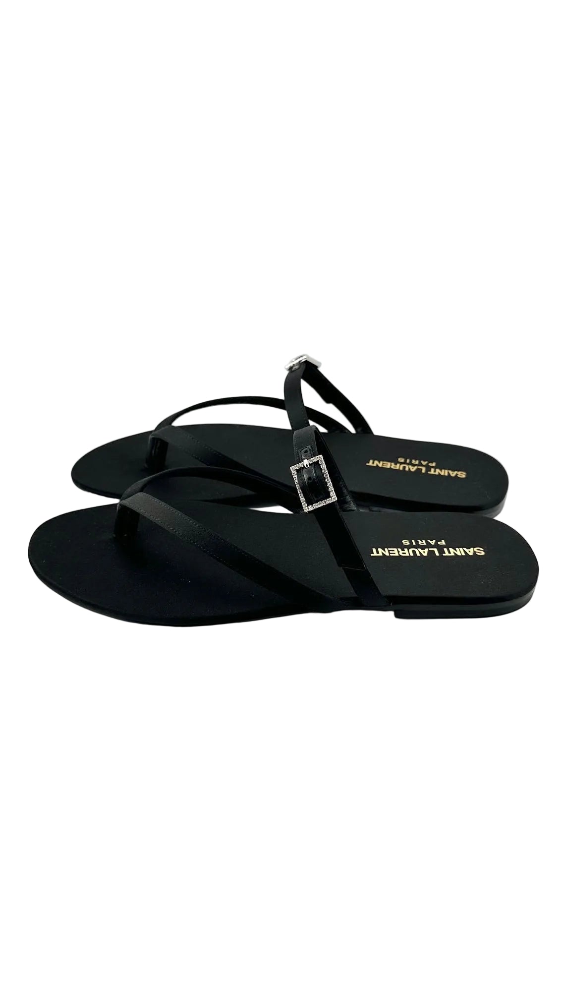 Saint Laurent - LASZLO 05 Black Sandals - 40