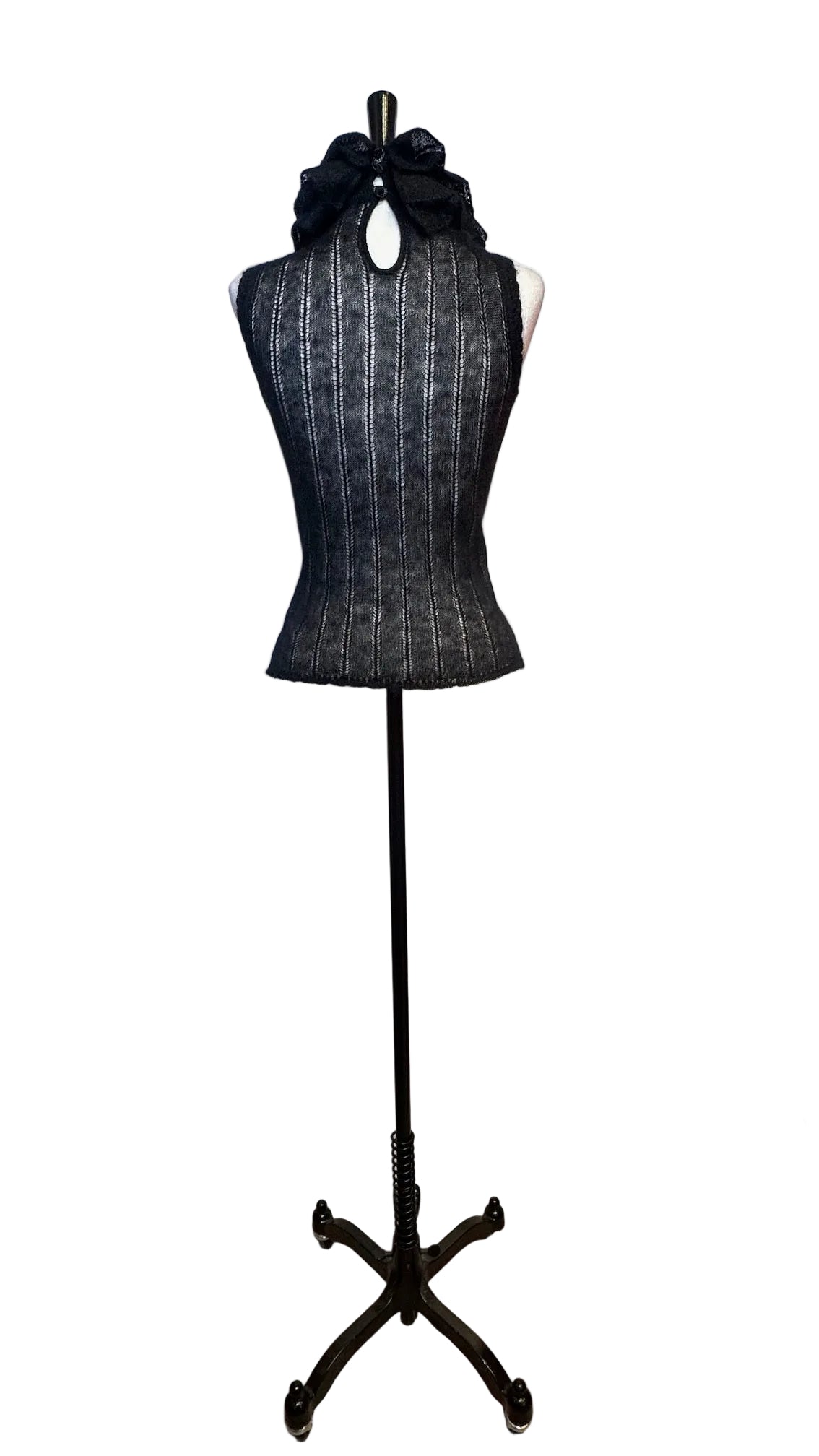 Chanel - Black Mohair Knit Top - Small