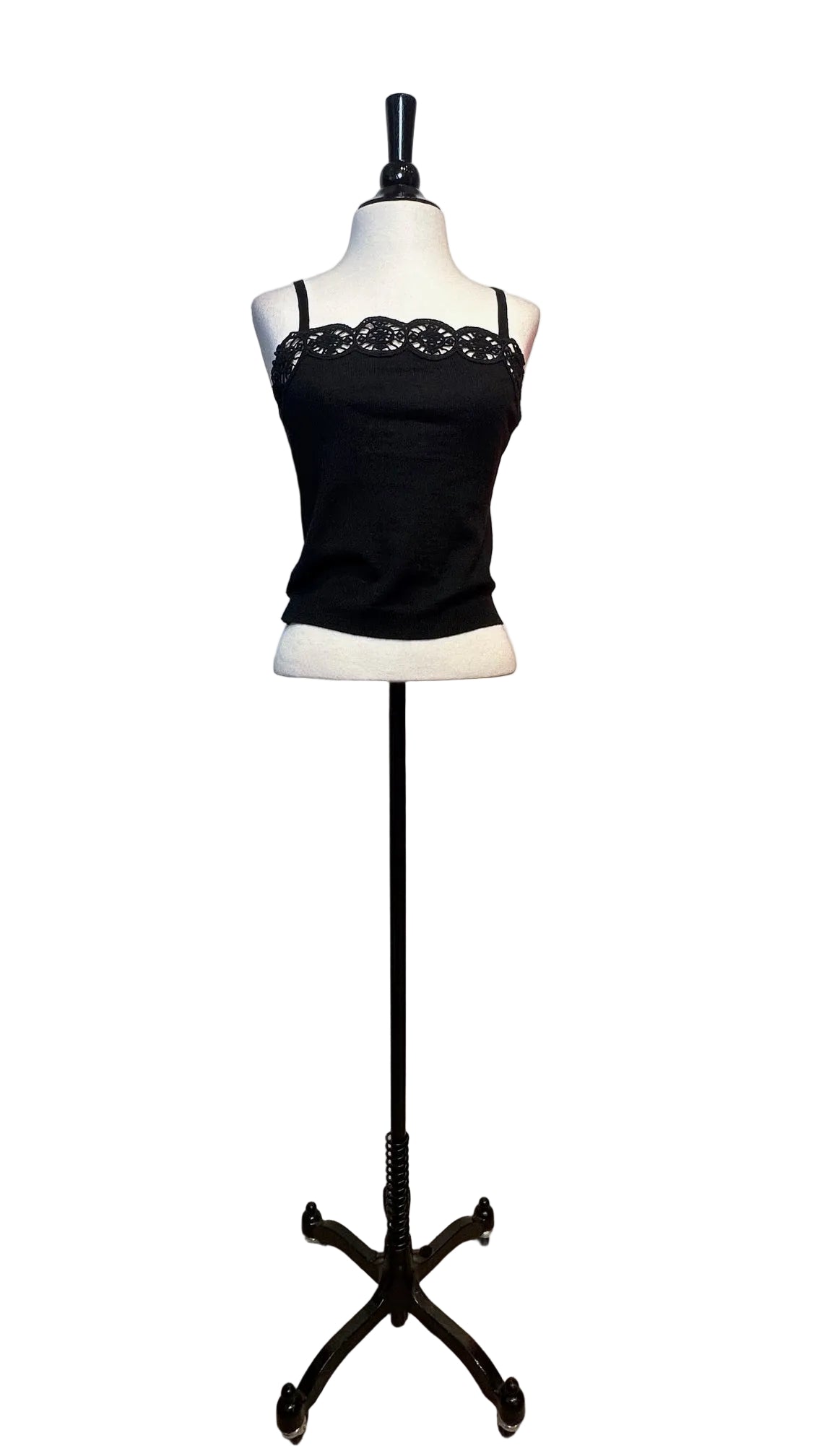 Christian Dior - Vintage Black Knit Cami - Small