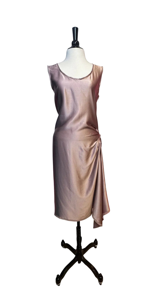 DESIGNER - Lanvin - Lilac Silk Side Zip Dress - S