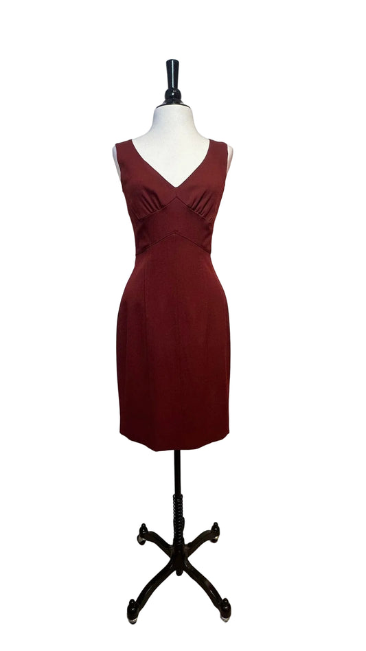 DOLCE & GABBANA - Maroon Sleeveless Dress - 40
