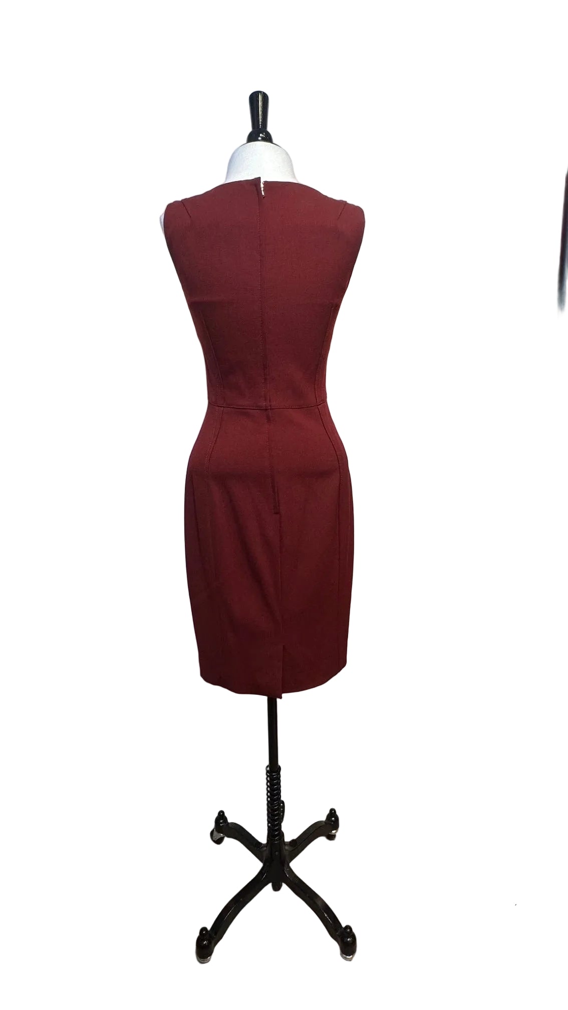 DOLCE & GABBANA - Maroon Sleeveless Dress - 40