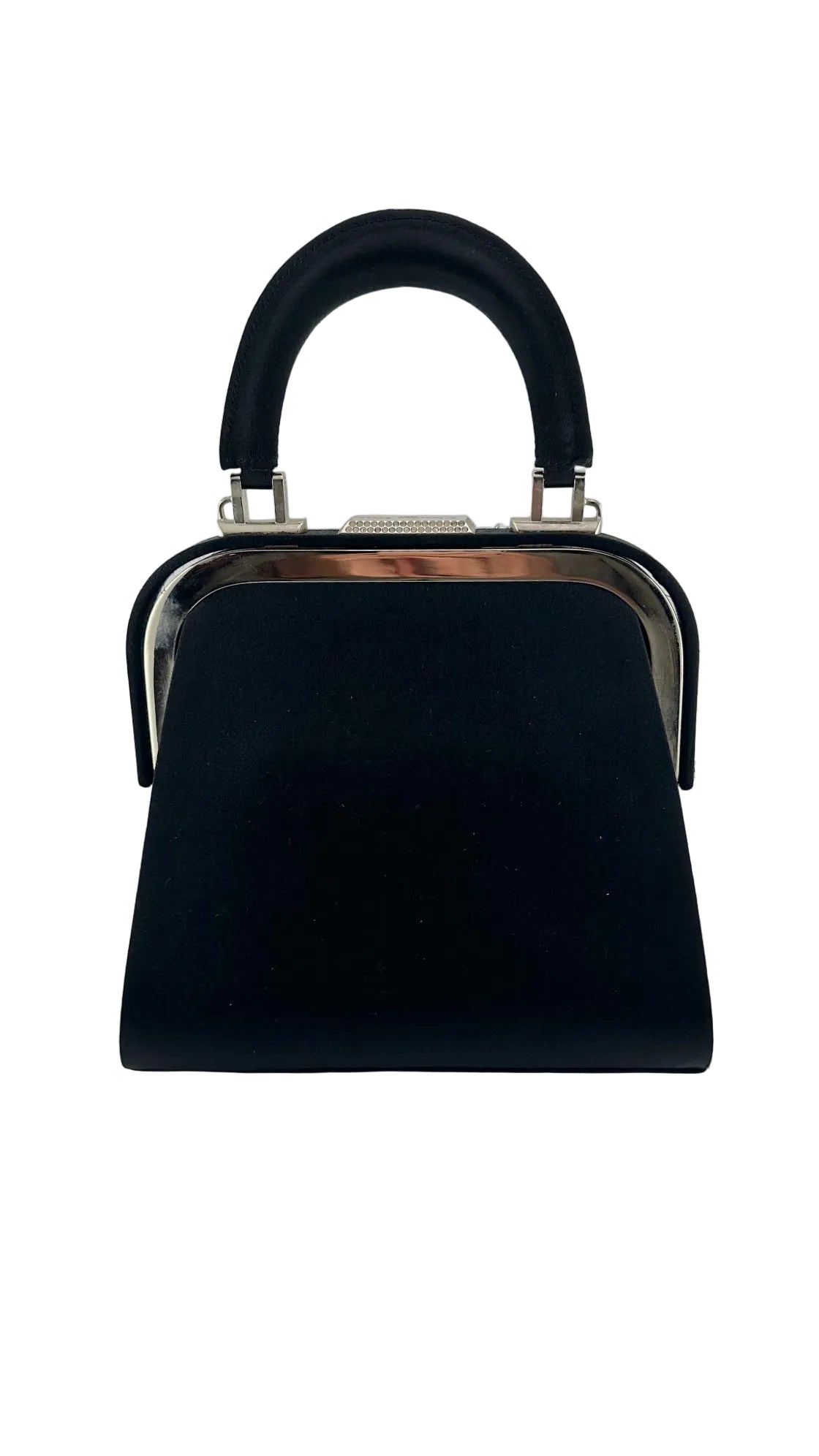 Christian Dior - Vintage Black Satin Clutch Bag