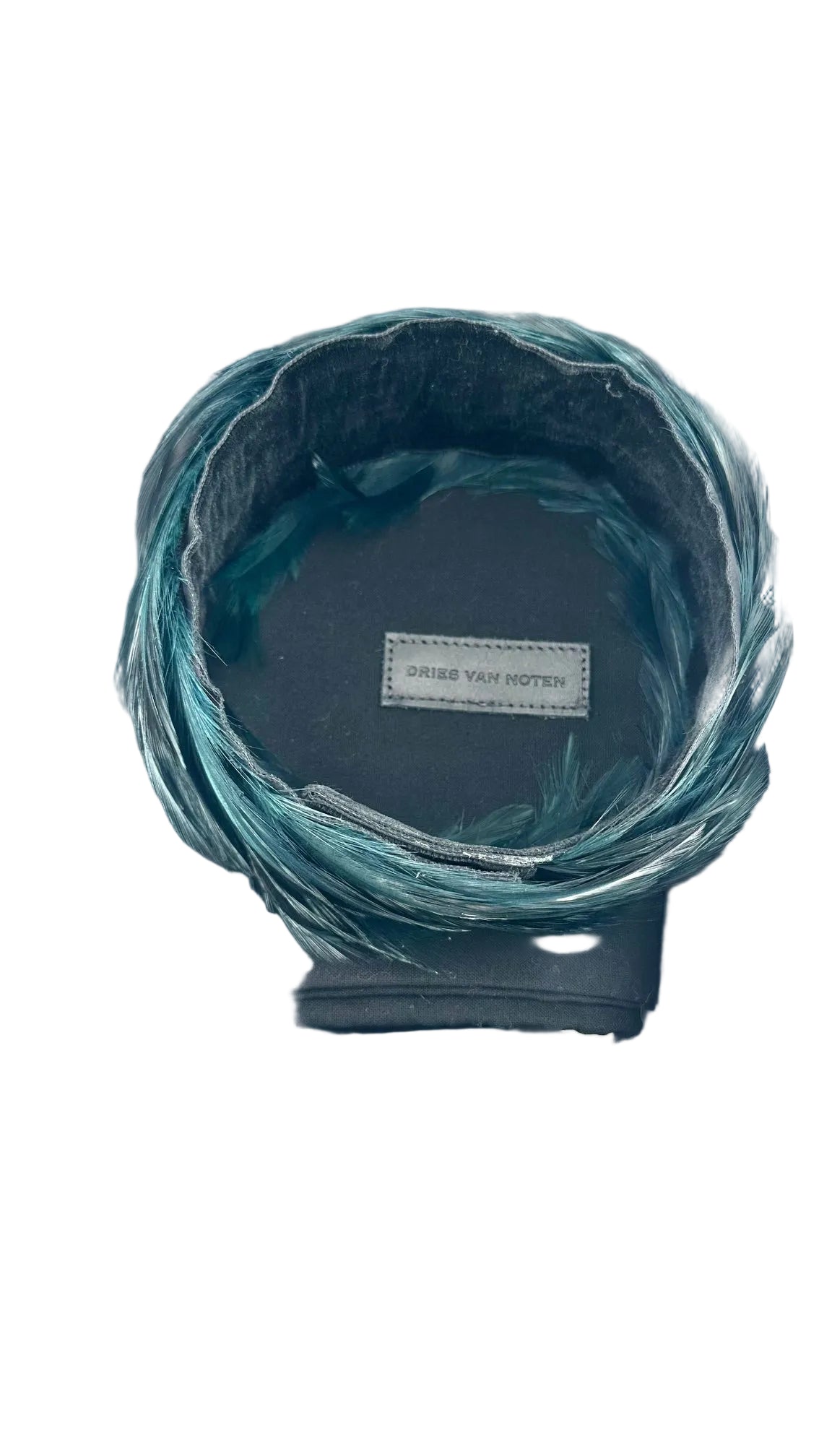 Dries Van Noten - Teal Jungle Fowl Necklace