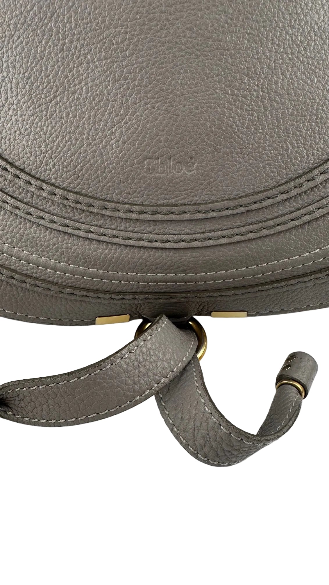 Chloe - Gray Satchel Crossbody Large