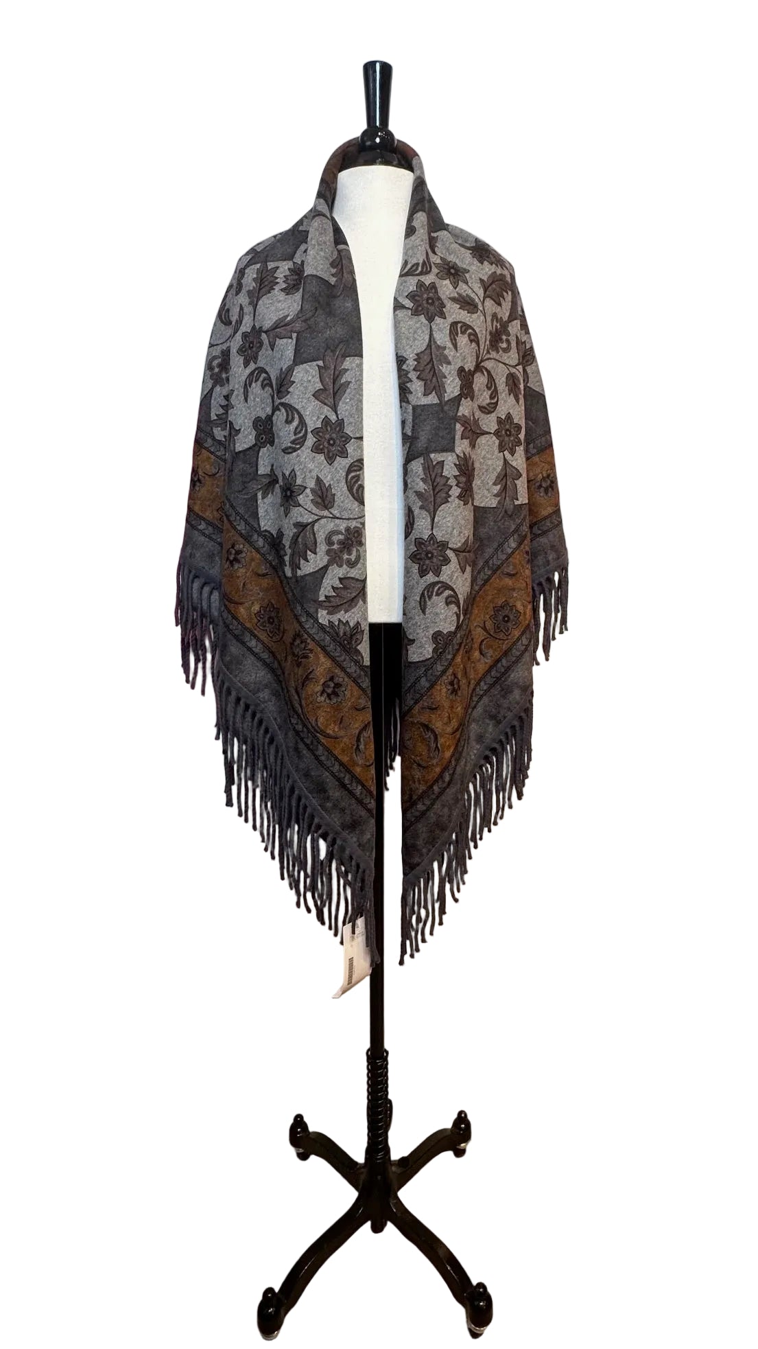 Angona Floral Cashmere Shawl
