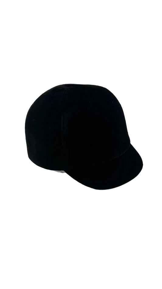 Chanel - Black Velvet Riding Cap