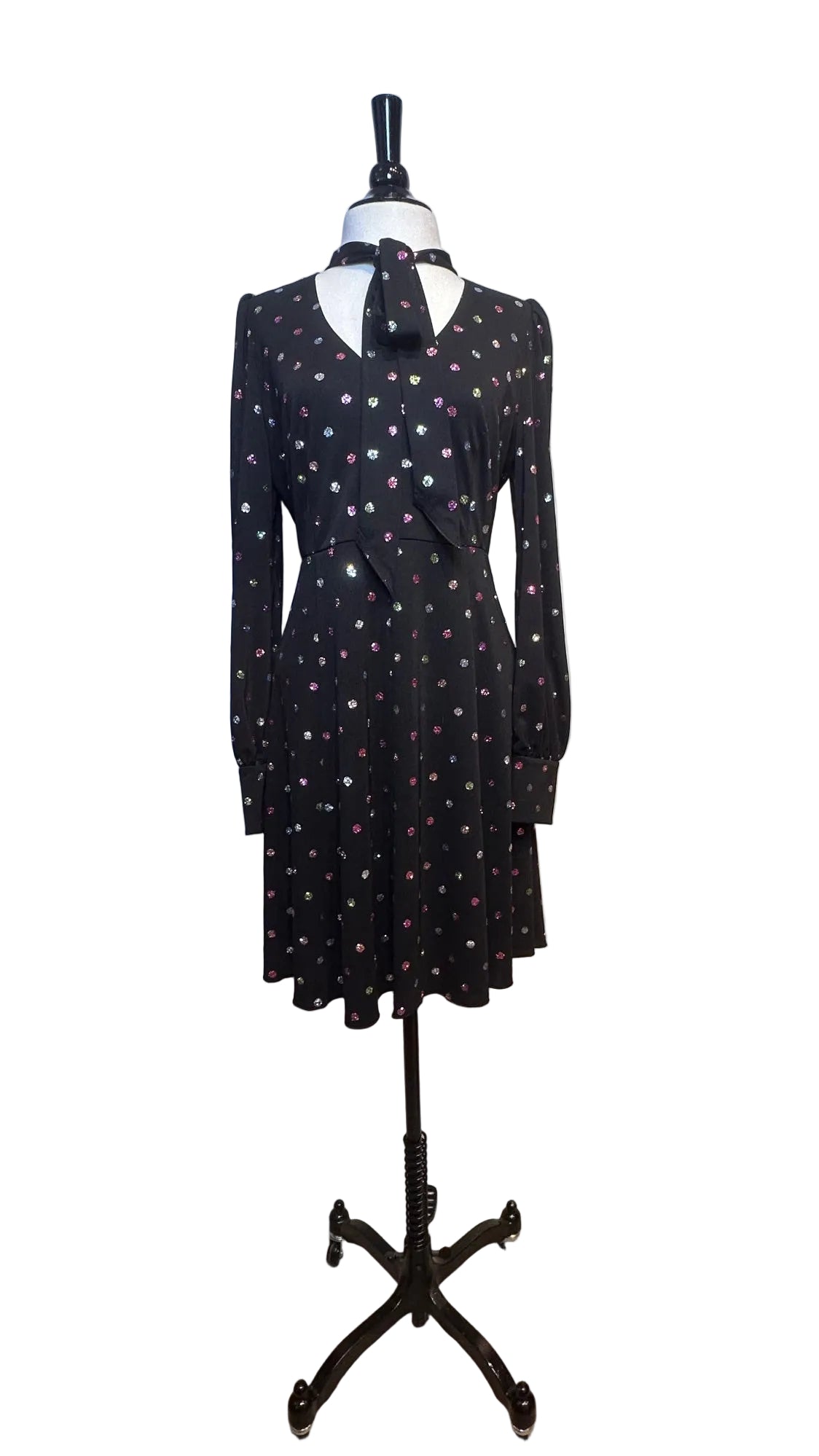 Marc Jacobs - Multi Color Polka Dot Long Sleeve Dress - 8