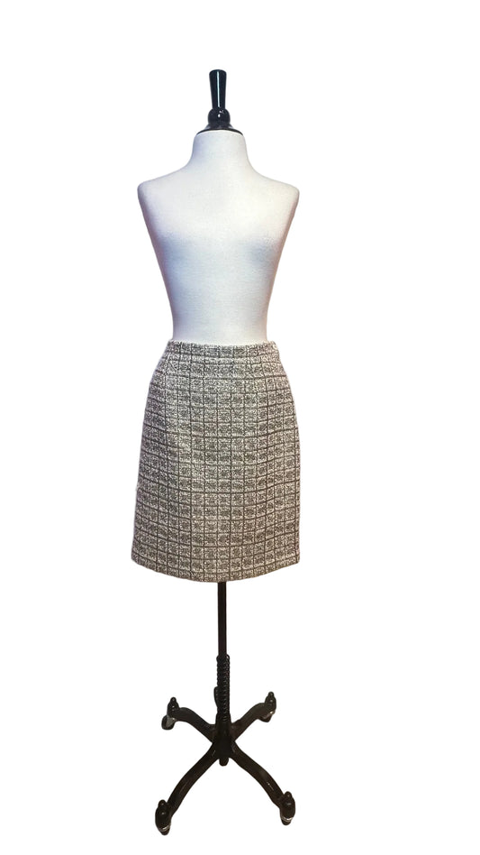 Chloe - Gold Tweed Skirt - 38