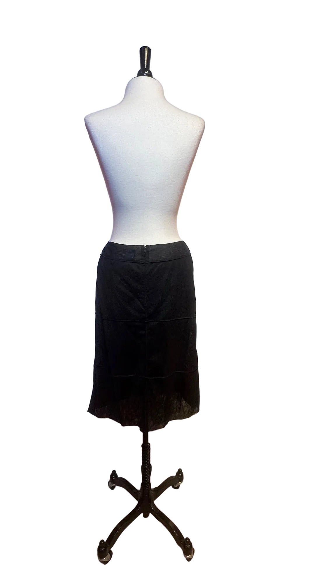 Chanel - Black Mesh Skirt - 38