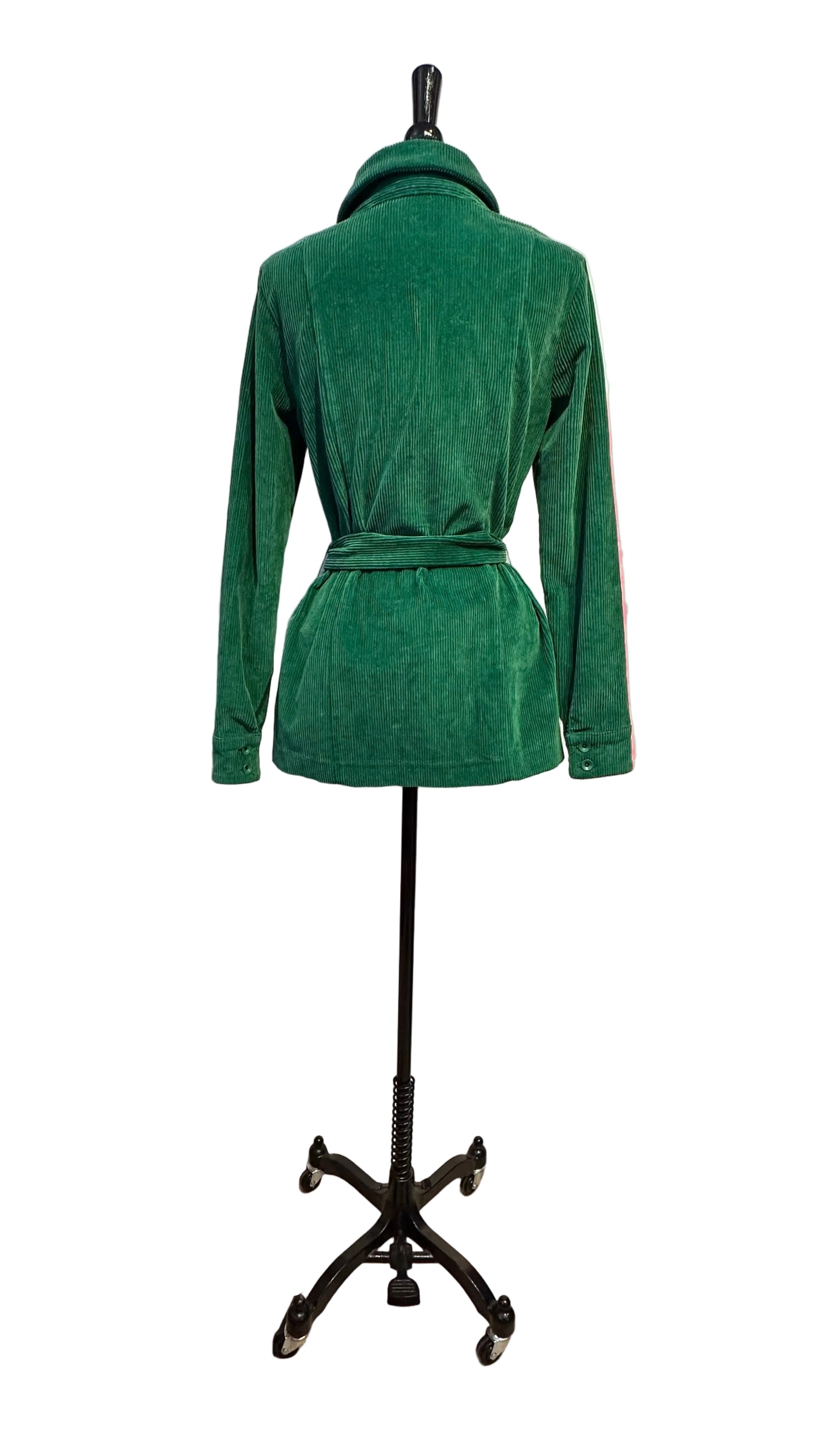 STAUD - Kelly Green Corduroy Shacket - X-Small